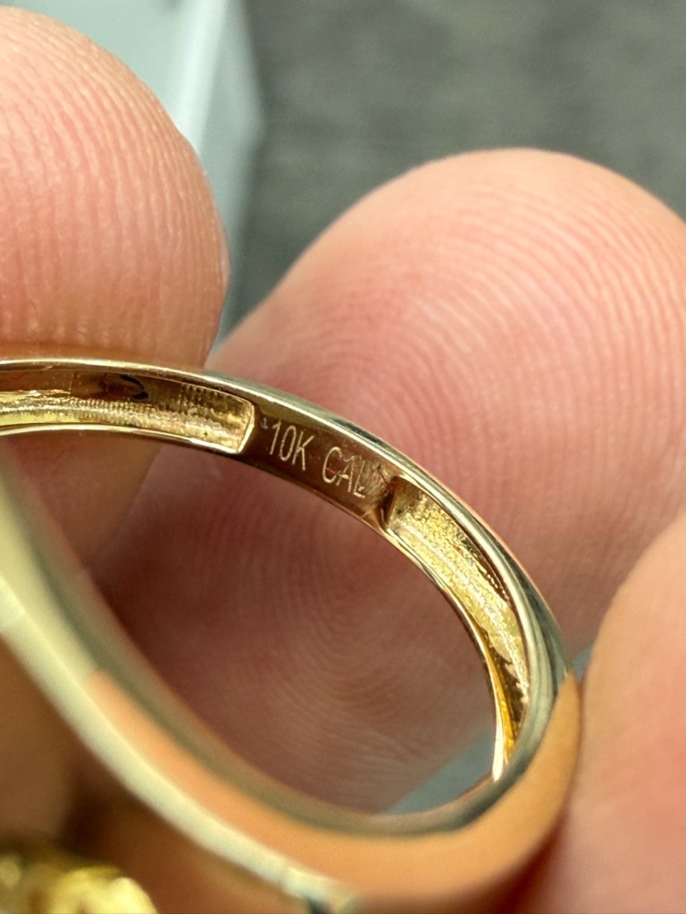 10 Kt Real Gold Women’s Ring size 7 - Picture 8 of 8